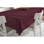 Μονόχρωμο τραπεζομάντηλο διαστάσεων 140X140 με ζακάρ καρώ σχέδιο.