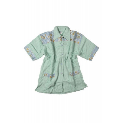 ΜΠΟΥΡΝΟΥΖΙ MINI Γυναικείο με γιακά Mint XL 500 gsm 100% Cotton