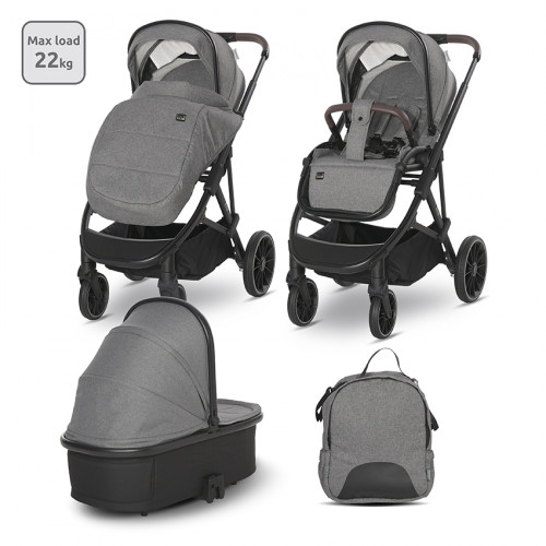 LORELLI ΠΟΛΥΚΑΡΟΤΣΙ 2 ΣΕ 1 ΜΕ ΚΑΛΑΘΟΥΝΑ ARIA GREY 10021892325