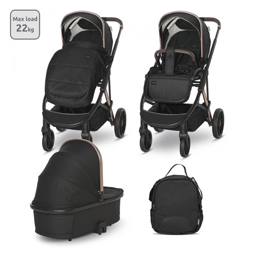 LORELLI ΠΟΛΥΚΑΡΟΤΣΙ 2 ΣΕ 1 ΜΕ ΚΑΛΑΘΟΥΝΑ  ARIA BLACK 10021892352