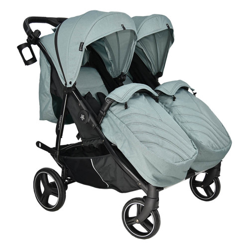 BEBE STARS ΚΑΡΟΤΣΙ ΔΙΔΥΜΩΝ DOUBLE TROUBLE PETROL 7901-184