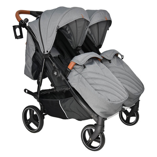 BEBE STARS ΚΑΡΟΤΣΙ ΔΙΔΥΜΩΝ DOUBLE TROUBLE GREY 7901-186