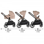 Η φωτογραφία δείχνει Καρότσι Celebrity 2 σε 1, Cangaroo, σχεδιασμένο με γνώμονα τη δυναμική καθημερινότητα των γονέων και την απόλυτη άνεση του παιδιού.