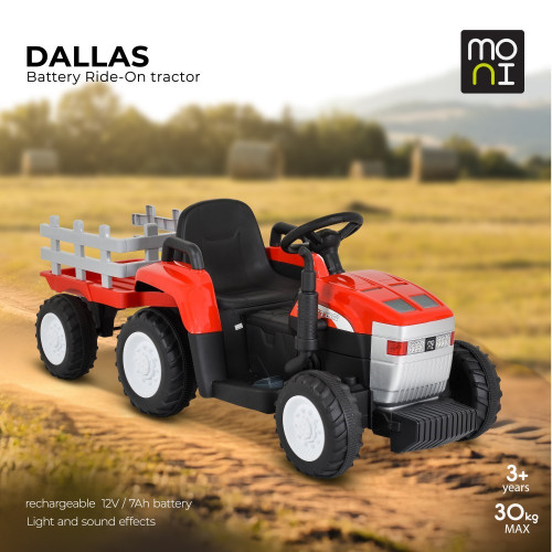 MONI ΤΡΑΚΤΕΡ ΜΕ ΤΡΕΙΛΕΡ DALLAS RED 3801005001385