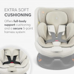 Η φωτογραφία δείχνει Το i-VAN είναι ένα έξυπνο και προσαρμόσιμο κάθισμα αυτοκινήτου που μεγαλώνει μαζί με το παιδί σας, προσφέροντας αξιόπιστη ασφάλεια και άνεση από τη γέννηση έως περίπου 12 ετών (40–150 cm).