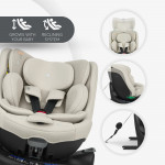 Η φωτογραφία δείχνει Το i-VAN είναι ένα έξυπνο και προσαρμόσιμο κάθισμα αυτοκινήτου που μεγαλώνει μαζί με το παιδί σας, προσφέροντας αξιόπιστη ασφάλεια και άνεση από τη γέννηση έως περίπου 12 ετών (40–150 cm).