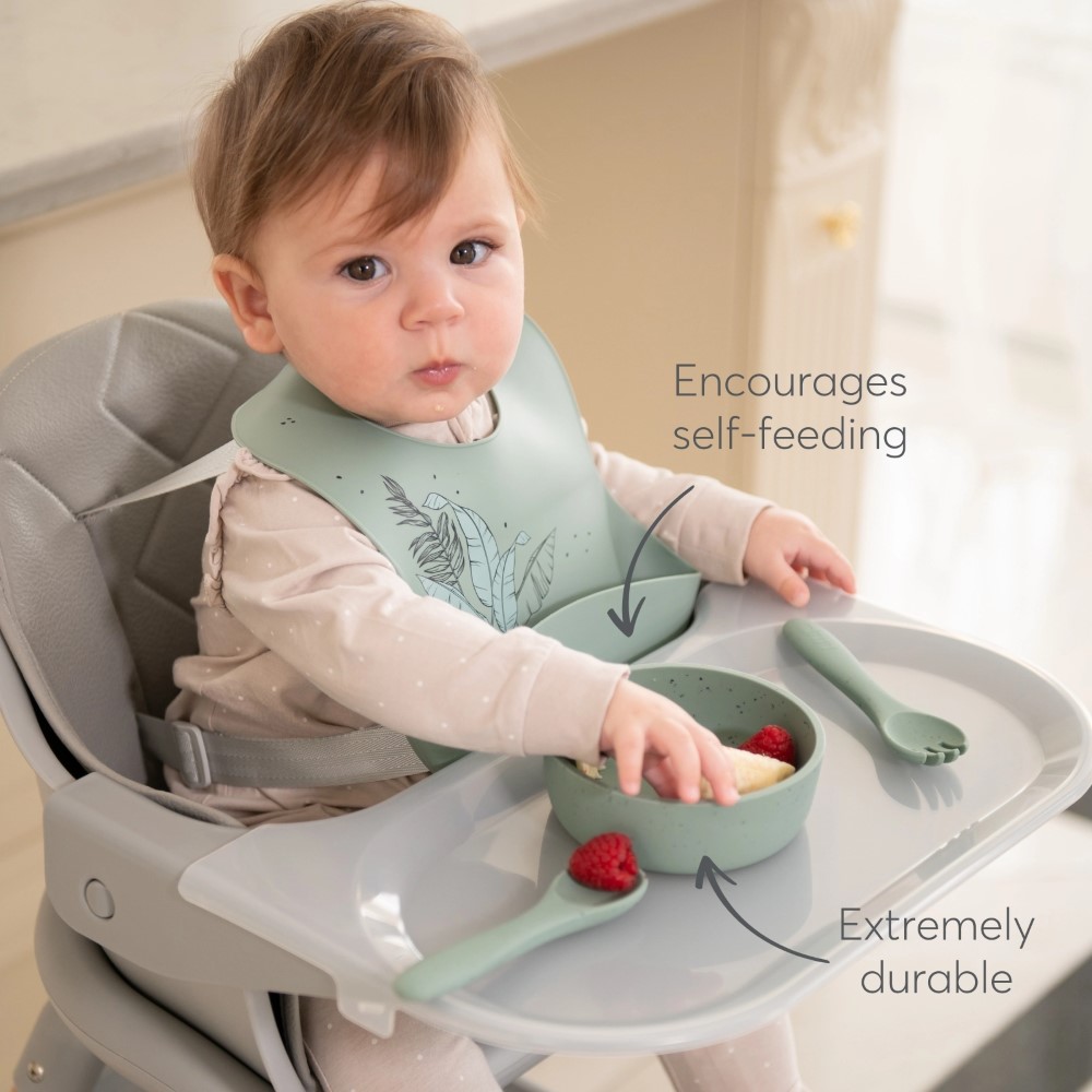 Το μπολ Platinum Silicone είναι ειδικά σχεδιασμένο για τα πρώτα ανεξάρτητα γεύματα του μωρού σας, κάνοντας τη μετάβαση σε στερεές τροφές εύκολη, ασφαλή και ευχάριστη.