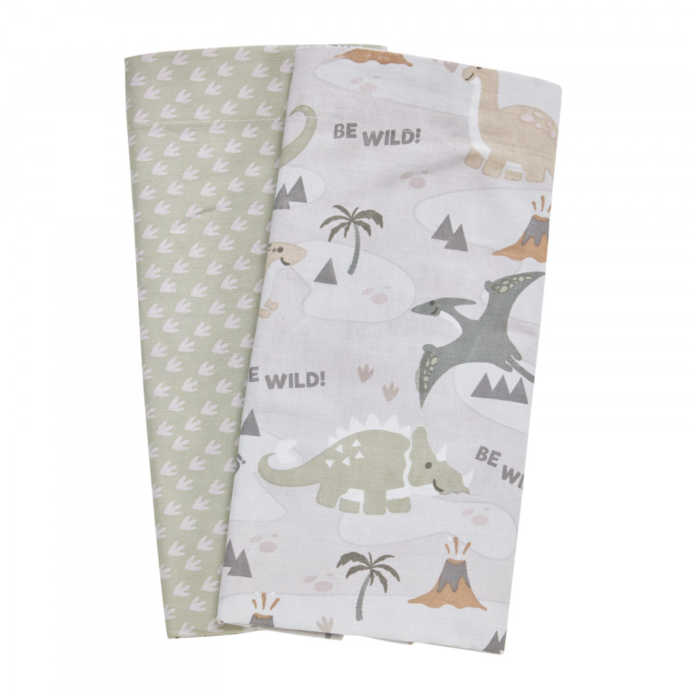 Εμπριμέ σετ σεντόνια της σειράς Baby Fun για λίκνο σε χαρούμενες παραστάσεις.