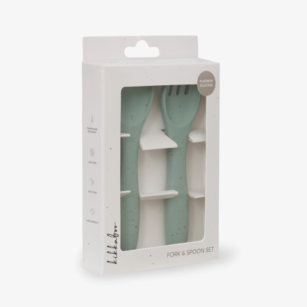Το σετ πιρουνιών και κουταλιών από πλατίνα σιλικόνης είναι το τέλειο σετ πρώτων μαχαιροπίρουνων για το μικρό σας, σχεδιασμένο προσεκτικά για ασφαλές και άνετο τάισμα μόνο του από 6 μηνών και άνω.