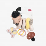 Η φωτογραφία δείχνει Το οριζόντιο σπειροειδές παιχνίδι είναι ένας απαλός και διαδραστικός λούτρινος σύντροφος σχεδιασμένος για να απασχολεί και να ψυχαγωγεί το μωρό σας.