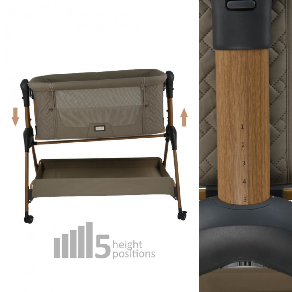 Η φωτογραφία δείχνει Το νέο λίκνο και κούνια Style 2 σε 1 της Bebe Stars είναι σχεδιασμένο για βρέφη με μέγιστο βάρος 9kgs.