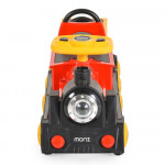 Το τρενάκι Tuti με μπαταρία από τη Moni έχει σχεδιαστεί για παιδιά ηλικίας 3 έως 8 ετών και προσφέρει μια καθηλωτική εμπειρία παιχνιδιού με ρεαλιστικά χαρακτηριστικά, μουσική, φώτα και ατμό.