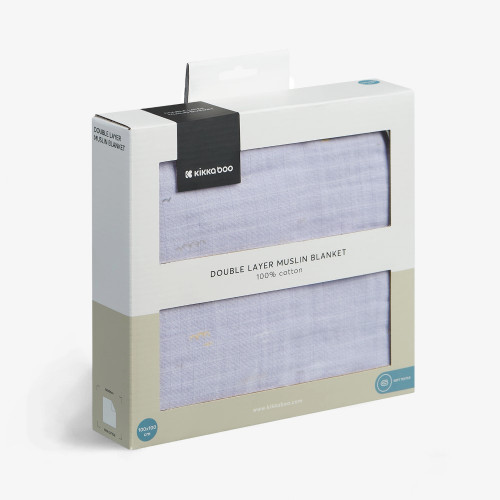 KIKKA BOO ΚΟΥΒΕΡΤΑ ΚΑΛΟΚΑΙΡΙΝΗ ΜΟΥΣΕΛΙΝΑ ΔΙΠΛΗΣ ΣΤΡΩΣΗΣ 100X100 SEALLY ME 31103010098