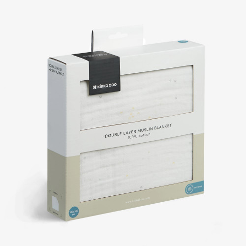 KIKKA BOO ΚΟΥΒΕΡΤΑ ΚΑΛΟΚΑΙΡΙΝΗ ΜΟΥΣΕΛΙΝΑ ΔΙΠΛΗΣ ΣΤΡΩΣΗΣ 100X100 SLEEPY SHEEP 31103010090