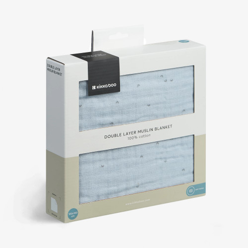 KIKKA BOO ΚΟΥΒΕΡΤΑ ΚΑΛΟΚΑΙΡΙΝΗ ΜΟΥΣΕΛΙΝΑ ΔΙΠΛΗΣ ΣΤΡΩΣΗΣ 100X100 STRIPY FRIENDS 31103010094