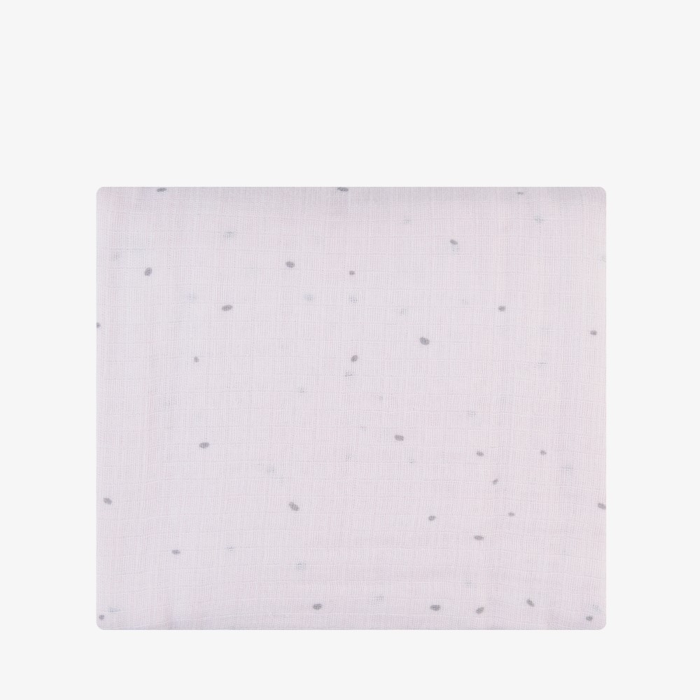 Η φωτογραφία δείχνει Τυλίξτε το μωρό σας με απαλότητα και άνεση με την κουβέρτα διπλής στρώσης μουσελίνα 100x100 cm.