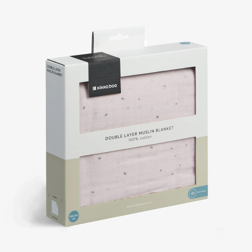 KIKKA BOO ΚΟΥΒΕΡΤΑ ΚΑΛΟΚΑΙΡΙΝΗ ΜΟΥΣΕΛΙΝΑ ΔΙΠΛΗΣ ΣΤΡΩΣΗΣ 100X100 HEDGE HUGS 31103010086