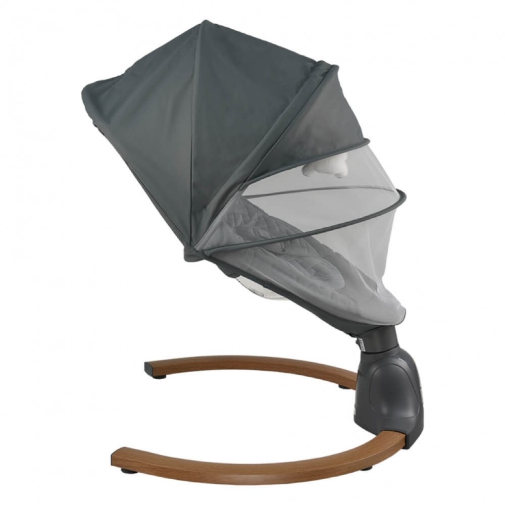 Η φωτογραφία δείχνει Η νέα ηλεκτρική κούνια Fluffy σχεδιάστηκε για την μέγιστη απόλαυση χαλάρωσης των παιδιών σας και για την ευκόλοτερη χρήση για κάθε γονέα.