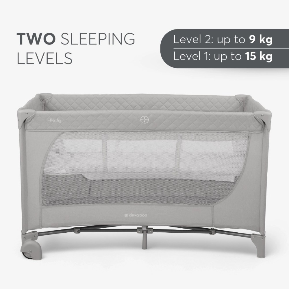 KIKKA BOO ΠΑΡΚΟΚΡΕΒΑΤΟ 2 ΕΠΙΠΕΔΩΝ MEDLEY MINT 2023.