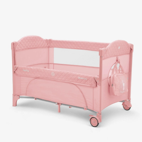 KIKKA BOO ΠΑΡΚΟΚΡΕΒΑΤΟ 2 ΕΠΙΠΕΔΩΝ MILKY WAY PINK 2023 31003010113 