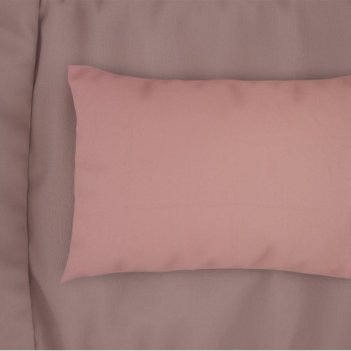 DIMCOL Μαξιλαροθήκη bebe Solid 503 35X45 Dusty Rose 100% Cotton