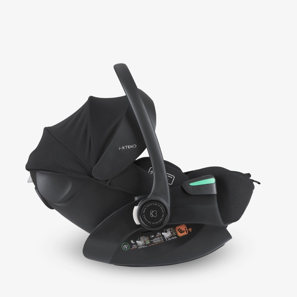 Η φωτογραφία δείχνει Δώστε στο νεογέννητό σας το καλύτερο ξεκίνημα με το κάθισμα αυτοκινήτου i-XTEND – μια ασφαλής και άνετη λύση σχεδιασμένη για βρέφη από 40 έως 87 cm, που καλύπτει όλες τις ηλικίες από νεογέννητο έως περίπου 2 ετών (0-13 kg).