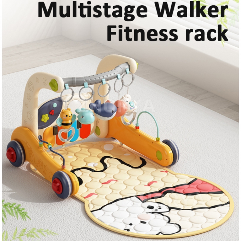 Το Γυμναστήριο-περπατούρα  BEAR 2in1 της Bebe Stars μεγαλώνει μαζί με το παιδί σας, από την βρεφική μέχρι την νηπιακή ηλικία, καθώς με μια μόνο κίνηση μπορεί να μετατραπεί σε οδηγό για τα πρώτα του βήματα!– Ενισχύει την δημιουργικότητα και την φαντασία του παιδιού.