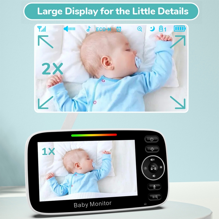 Η φωτογραφία δείχνει Με τη νέα συσκευή ενδοεπικοινωνίας της Bebe Stars μπορείτε να νοιώσετε περισσότερη σιγουριά από ποτέ και να αφιερώσετε χρόνο στις δραστηριότητες και εργασίες σας χωρίς να χρειάζεται να είναι το μωρό σας στον ίδιο χώρο.