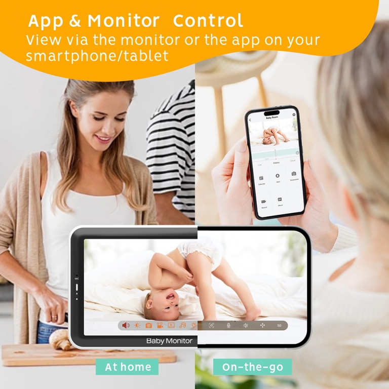 Η φωτογραφία δείχνει Με τη νέα συσκευή ενδοεπικοινωνίας της Bebe Stars μπορείτε να νοιώσετε περισσότερη σιγουριά από ποτέ και να αφιερώσετε χρόνο στις δραστηριότητες και εργασίες σας χωρίς να χρειάζεται να είναι το μωρό σας στον ίδιο χώρο.