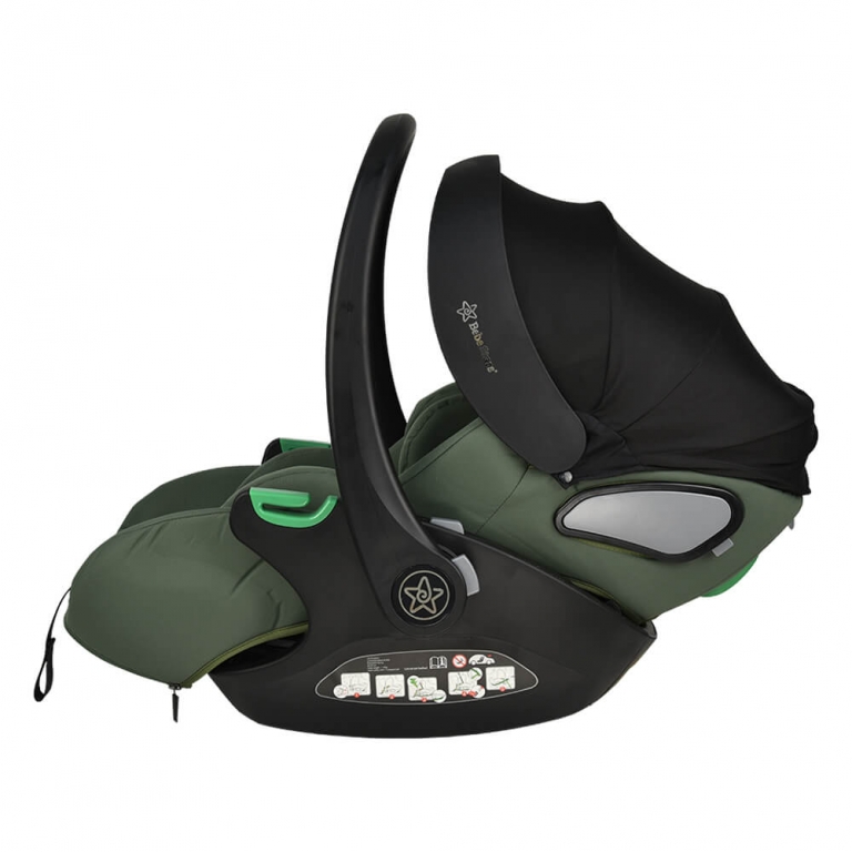 Η φωτογραφία δείχνει Το νέο baby i-Size βρεφικό κάθισμα αυτοκινήτου της Bebe Stars, είναι κατάλληλο για χρήση για παιδάκια με ύψος 40-87 cm ή 0-15 μηνών.