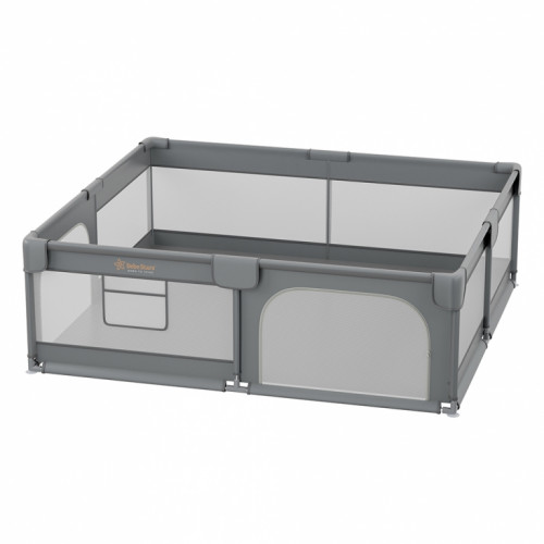 BEBE STARS ΠΑΡΚΟΚΡΕΒΑΤΟ ΟΡΘΟΓΩΝΙΟ 180Χ200 PLAYZEN GREY 880-200