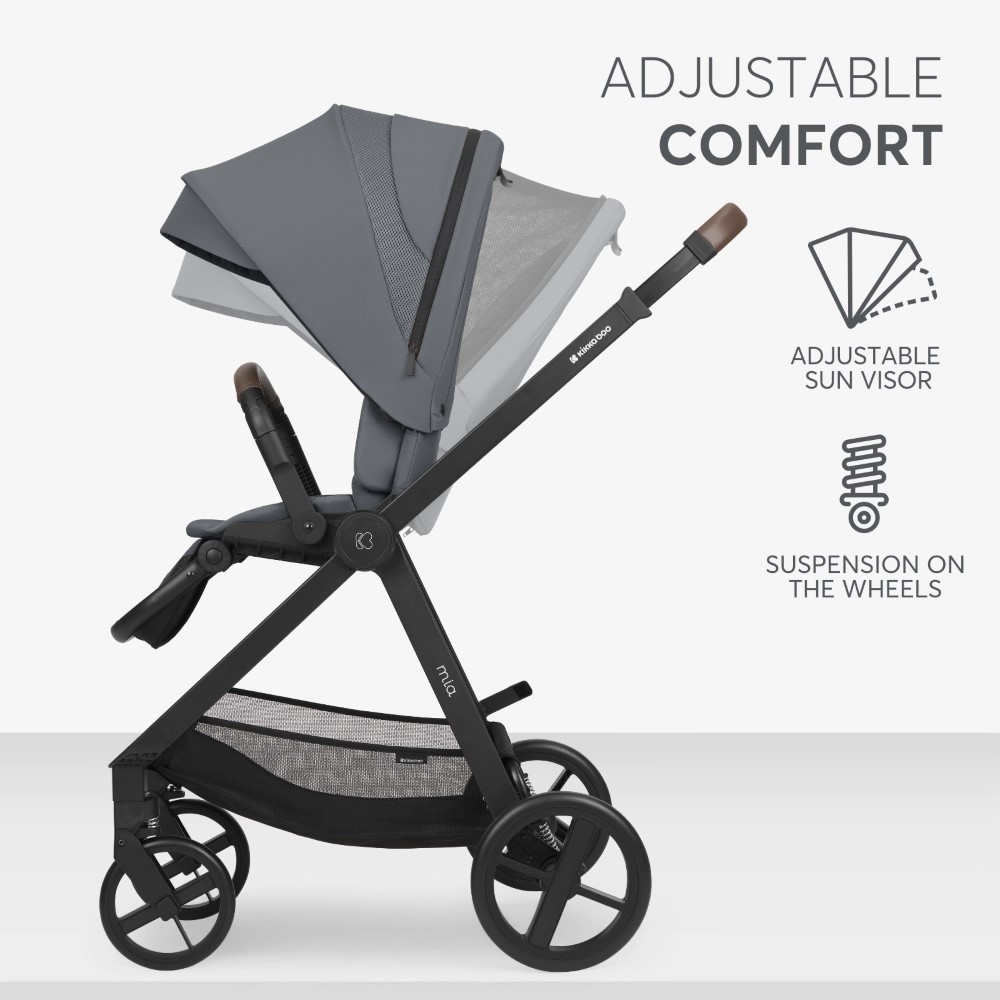 Ανακαλύψτε το MIA – ένα εκλεπτυσμένο και αξιόπιστο σύστημα καροτσιού 3 σε 1, σχεδιασμένο να συνοδεύει το παιδί σας από νεογέννητο έως 22 κιλά.