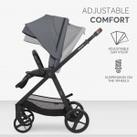 Ανακαλύψτε το MIA – ένα εκλεπτυσμένο και αξιόπιστο σύστημα καροτσιού 3 σε 1, σχεδιασμένο να συνοδεύει το παιδί σας από νεογέννητο έως 22 κιλά.