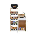 Εμπνεύστε τη φαντασία και το παιχνίδι ρόλων του παιδιού σας με αυτό το ξύλινο παιδικό κατάστημα Moni Toys με ρεαλιστικό σχεδιασμό! Το σετ παρέχει όλα όσα χρειάζονται για ένα διασκεδαστικό και εκπαιδευτικό παιχνίδι 