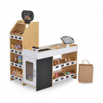 Εμπνεύστε τη φαντασία και το παιχνίδι ρόλων του παιδιού σας με αυτό το ξύλινο παιδικό κατάστημα Moni Toys με ρεαλιστικό σχεδιασμό! Το σετ παρέχει όλα όσα χρειάζονται για ένα διασκεδαστικό και εκπαιδευτικό παιχνίδι 