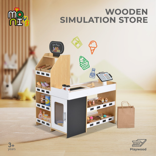 MONI TOYS ΞΥΛΙΝΟ ΚΑΤΑΣΤΗΜΑ ΜΕ ΑΞΕΣΟΥΑΡ 3801005602063