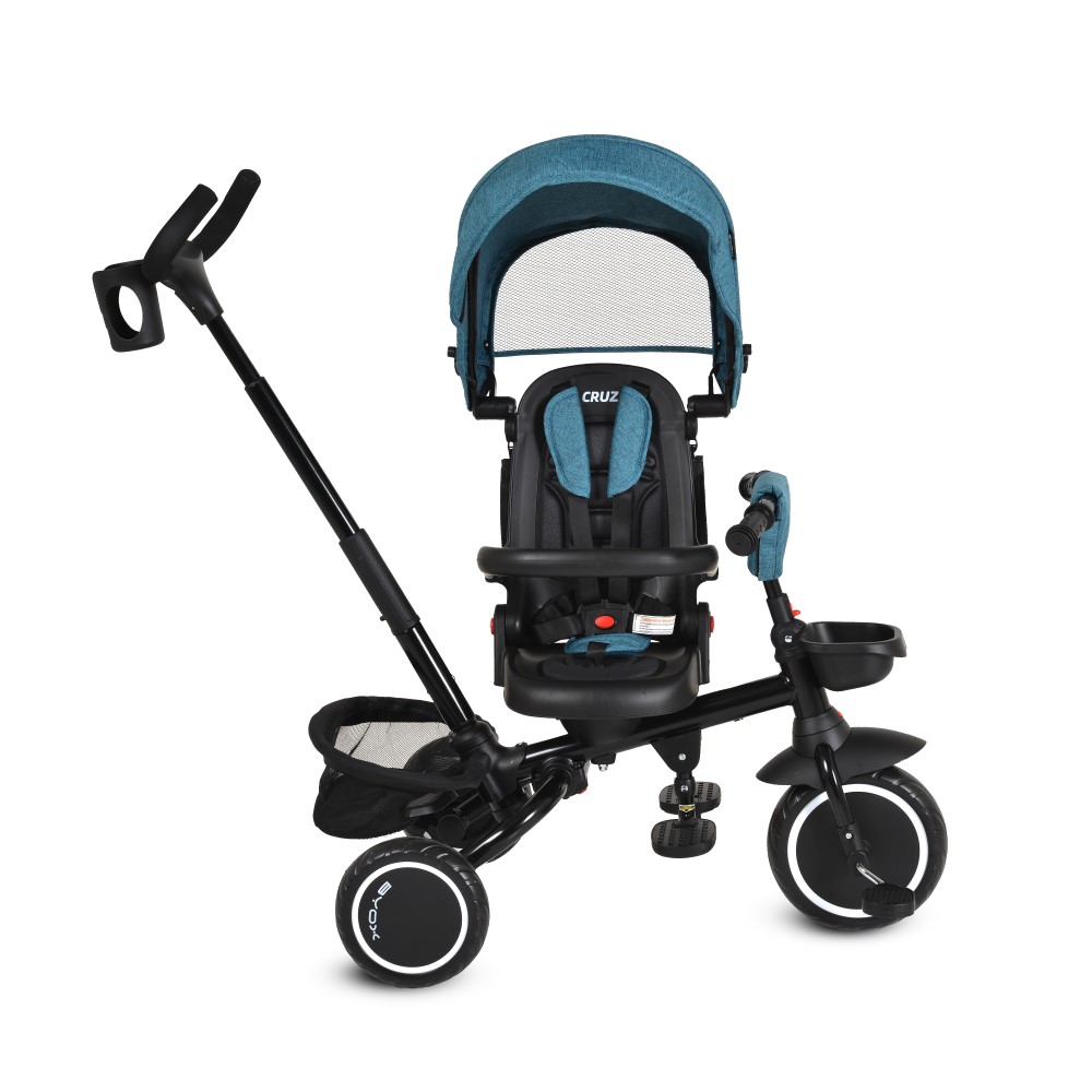 Το Cruz από την Byox είναι ένα πολυλειτουργικό τρίκυκλο που μεγαλώνει μαζί με το παιδί σας – από τις πρώτες κιόλας βόλτες μέχρι την ανεξάρτητη ποδηλασία.
