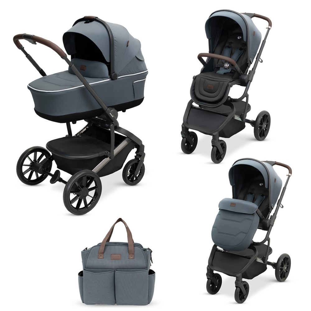 Η φωτογραφία δείχνει Dovadi Fly 2 σε 1 NIGHT GREY – Στυλ, άνεση & πρακτικότητα σε κάθε βόλταΓιατί να το επιλέξετεΤο πολυκαρότσι Dovadi Fly 2 σε 1 σε κομψό χρώμα NIGHT GREY είναι η ιδανική επιλογή για γονείς που αναζητούν μοντέρνο design, πρακτικές λύσεις και απόλυτη ασφάλεια.