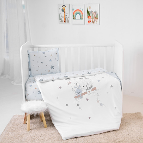 LORELLI ΣΕΤ ΠΡΟΙΚΑΣ ΜΩΡΟΥ 5 ΤΕΜ 140/70 COSY BEAR WITH SWING BLUE 10420066901