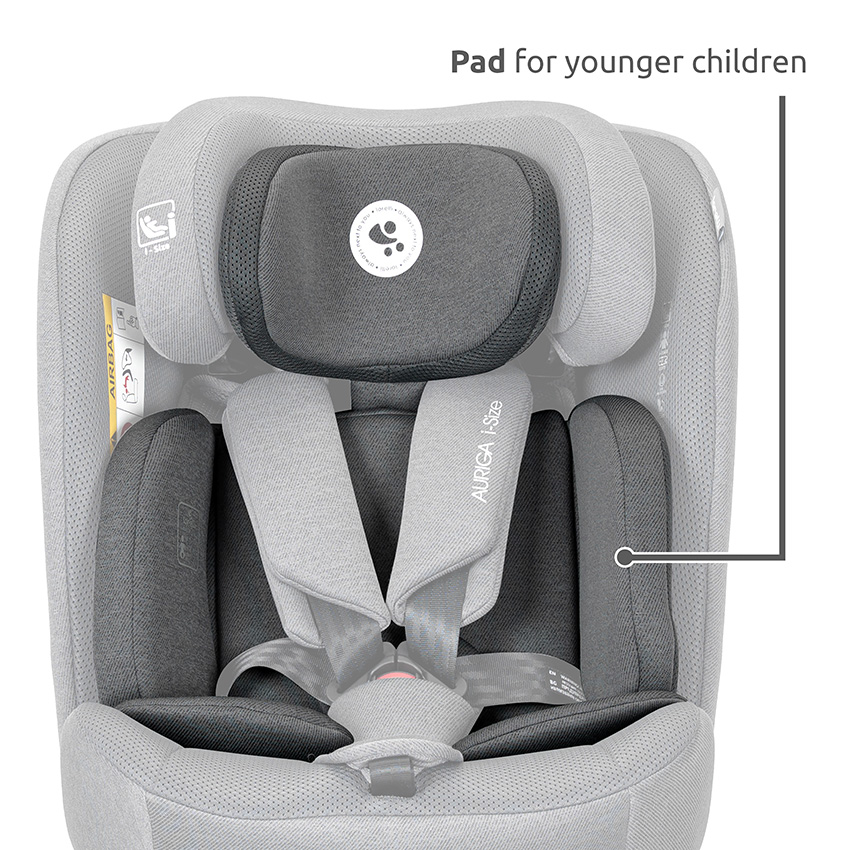 Η φωτογραφία δείχνει LORELLI ΚΑΘΙΣΜΑ ΑΥΤΟΚΙΝΗΤΟΥ Anti Rebound ISOFIX 360 AURIGA i-SIZE 40-150CM Περιστροφή 360 μοιρώνΕύκολη εγκατάσταση μέσω ISOFIX και άνω ζώνης για ύψος 40-105 cm και με ζώνη ασφαλείας ενηλίκων με ή χωρίς εξαρτήματα ISOFIX για ύψος 100-150 cm.
