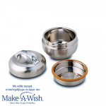 Η φωτογραφία δείχνει Με το ανοξείδωτο στρογγυλό δοχείο φαγητού ‘’We Care’’ της Nava μπορείτε να απολαμβάνετε το φαγητό ή το σνακ σας, όπου κι αν βρίσκεστε.