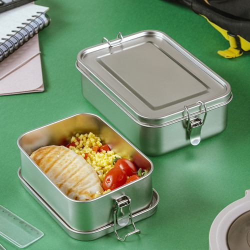 NAVA Δοχείο φαγητού ανοξείδωτο ορθογώνιο "We Care" 800ml 10-003-001