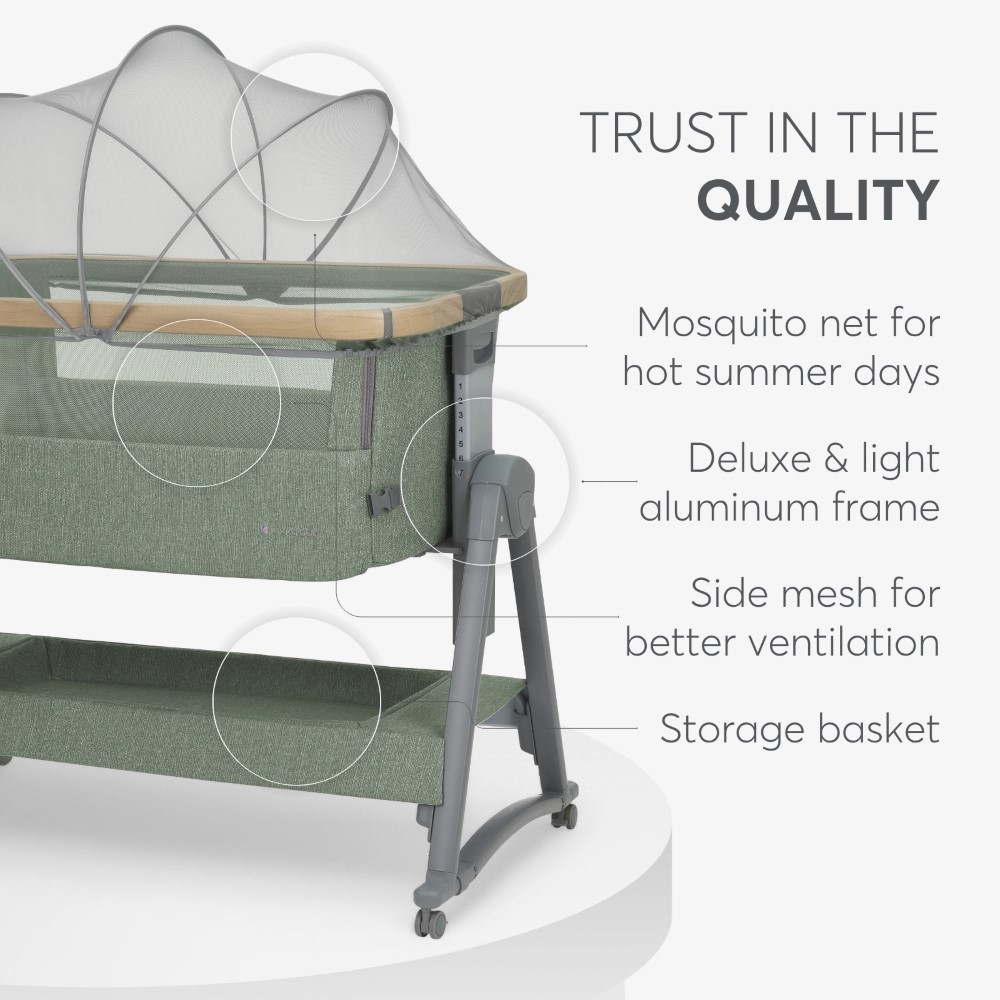 KIKKA BOO NANNA 2 ένα πρακτικό και κομψό λίκνο σχεδιασμένο να παρέχει ασφάλεια και άνεση στα νεογέννητα, προσφέροντας παράλληλα ευκολία στους γονείς.