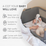 KIKKA BOO NANNA 2 ένα πρακτικό και κομψό λίκνο σχεδιασμένο να παρέχει ασφάλεια και άνεση στα νεογέννητα, προσφέροντας παράλληλα ευκολία στους γονείς.