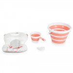 Η φωτογραφία δείχνει Πτυσσόμενο σετ μπάνιου για μωρά Balena από την Cangaroo – στυλ, άνεση και ασφάλεια από την πρώτη κιόλας μέρα!Σχεδιασμένο προσεκτικά για να καλύπτει τις ανάγκες της σύγχρονης οικογένειας, το σετ Balena από την Moni μετατρέπει το καθημερινό μπάνιο σε μια εύκολη, ευχάριστη και άνετ