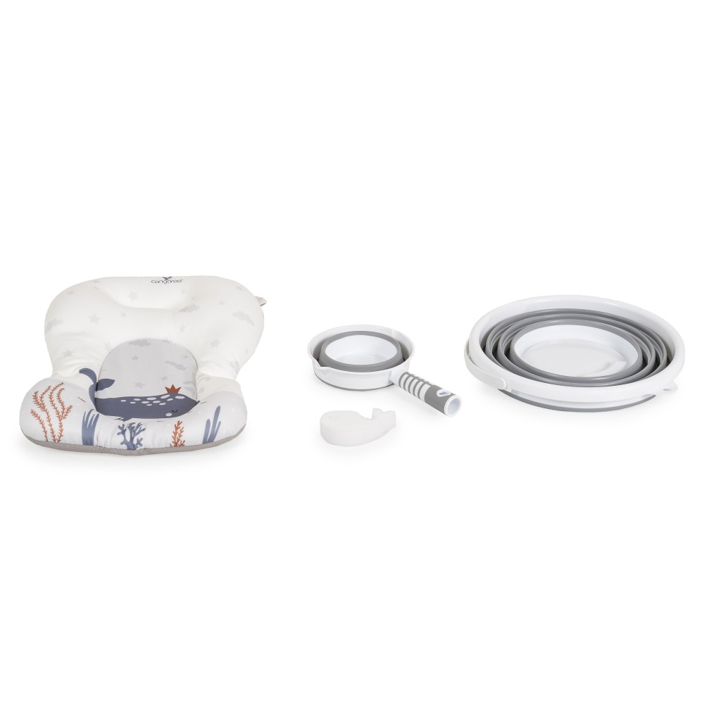 Πτυσσόμενο σετ μπάνιου για μωρά Balena από την Cangaroo – στυλ, άνεση και ασφάλεια από την πρώτη κιόλας μέρα!Σχεδιασμένο προσεκτικά για να καλύπτει τις ανάγκες της σύγχρονης οικογένειας, το σετ Balena από την Moni μετατρέπει το καθημερινό μπάνιο σε μια εύκολη, ευχάριστη και άνετη εμπειρία.