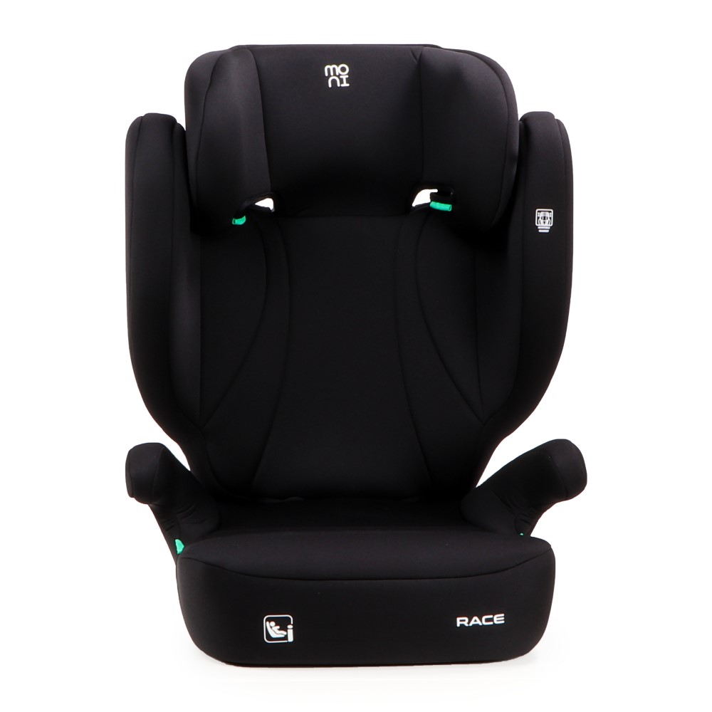 Το παιδικό κάθισμα αυτοκινήτου Race της Moni έχει σχεδιαστεί για παιδιά με ύψος μεταξύ 100 και 150 cm και έχει αναπτυχθεί σύμφωνα με το τελευταίο πρότυπο ασφαλείας R129/i-Size.