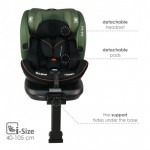 Η φωτογραφία δείχνει Το κάθισμα αυτοκινήτου i–Apex είναι ένα νέο κάθισμα της Bebe Stars, το οποίο ήρθε για να δώσει λύση σε κάθε σας διαδρομή με το μωράκι και το αυτοκίνητό σας σε καθημερινή βάση!Το i–Apex  είναι σχεδιασμένο για παιδιά 40 έως 150 cm ύψους, διαθέτοντας επαρκή χώρο και προσφέροντ