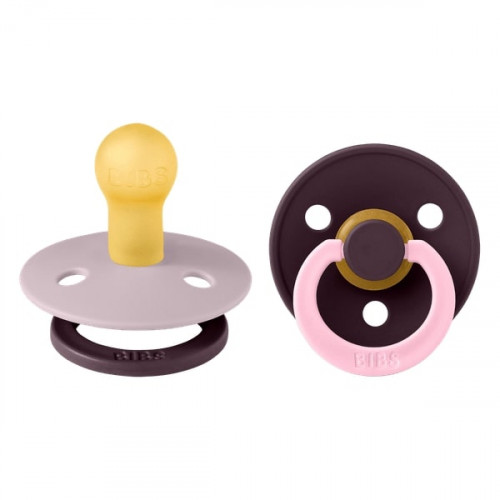 BIBS ΣΕΤ ΠΙΠΙΛΕΣ 2ΤΜΧ – COLOUR – FUSION DUSKY LILAC/PLUM – ΣΤΡΟΓΓΥΛΗ No2