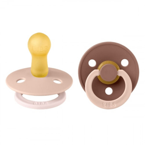 BIBS ΣΕΤ ΠΙΠΙΛΕΣ 2ΤΜΧ – COLOUR – FUSION DUSKY BLUSH/WOODCHUCK – ΣΤΡΟΓΓΥΛΗ No3